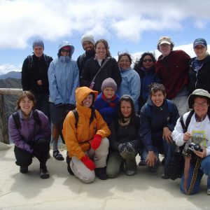 Group of Spanish students on an excursion during their immersion program